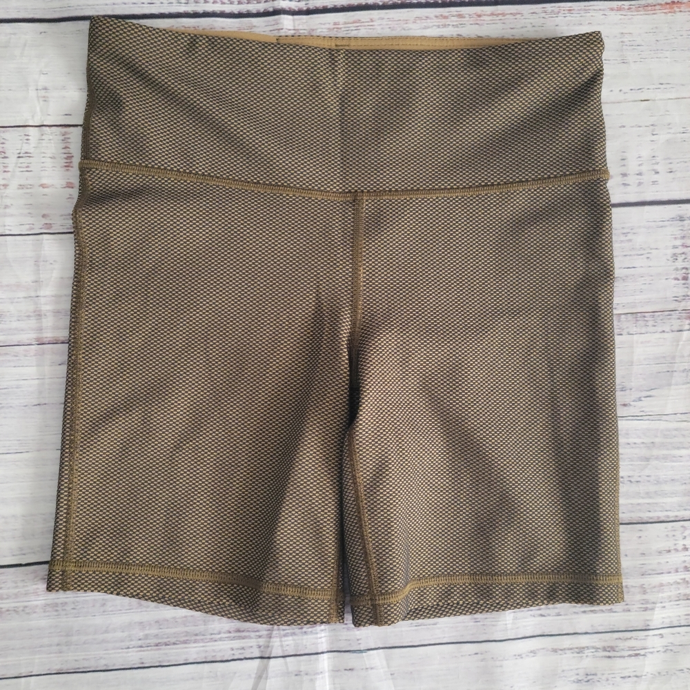 GAP FIT S BIKER SHORTS TAN& BLACK
